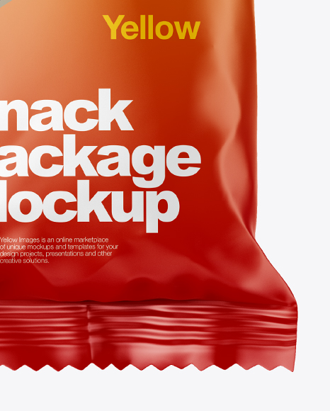 Glossy Snack Package Mockup