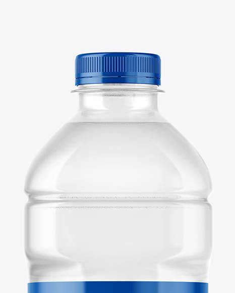 Clear Plastic Bottle Mockup