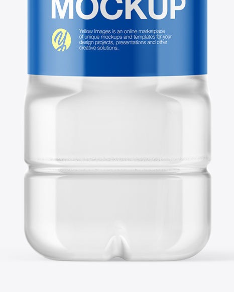 Clear Plastic Bottle Mockup