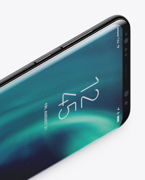 Isometric Samsung Galaxy S8 Mockup