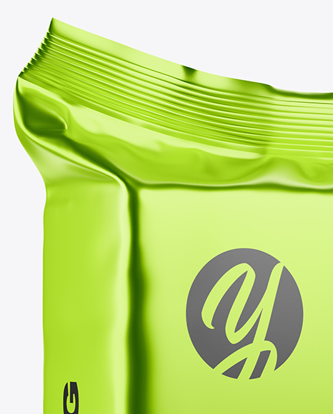 Metallic Food Bag Mockup