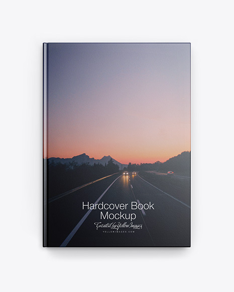 Hardcover Book w/ Textured Cover Mockup