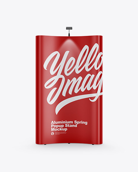 Matte Spring Pop-Up Stand Mockup