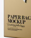 Metallic Wine Bag Mockup