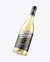 Clear Glass White Wine Bottle Mockup Clear Glass White Wine Bottle Mockup
