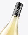 Clear Glass White Wine Bottle Mockup Clear Glass White Wine Bottle Mockup