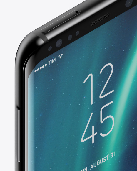 Isometric Samsung Galaxy S8 Mockup