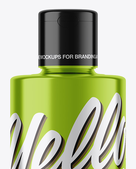 Metallic Cosmetic Bottle Mockup