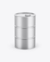 Metallic Tin Can Mockup