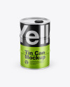 Metallic Tin Can Mockup