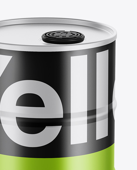 Metallic Tin Can Mockup