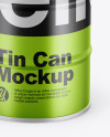 Metallic Tin Can Mockup