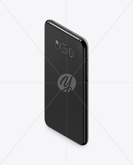 Isometric Samsung Galaxy S8 Mockup