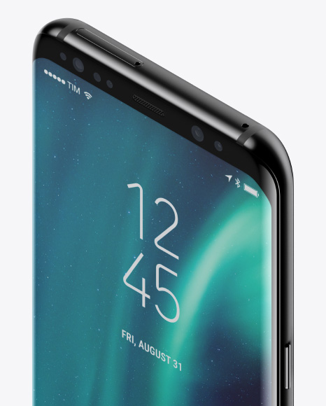 Isometric Samsung Galaxy S8 Mockup