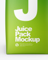 200ml Matte Juice Carton Package Mockup