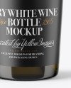 1.5L Antique Green Bottle with White Wine Mockup