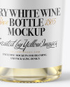 1.5L Clear Glass White Wine Bottle Mockup