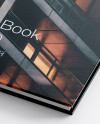 Hardcover Book w/ Matte Cover Mockup