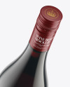 Antique Green Bottle with Red Wine Mockup Antique Green Bottle with Red Wine Mockup