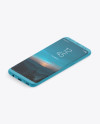Isometric Clay Samsung Galaxy S8 Mockup