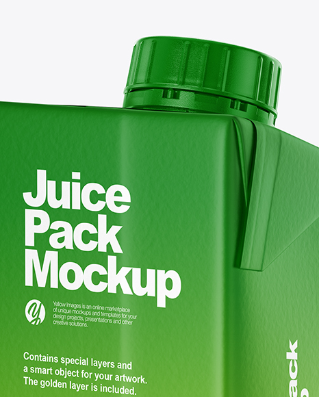 200ml Matte Juice Carton Package Mockup