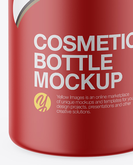 Matte Cosmetic Bottle Mockup