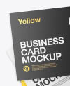 Three Business Cards Mockup