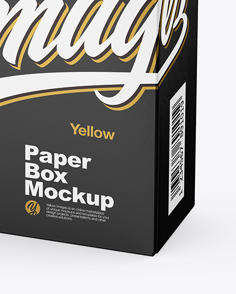 Paper Box Mockup