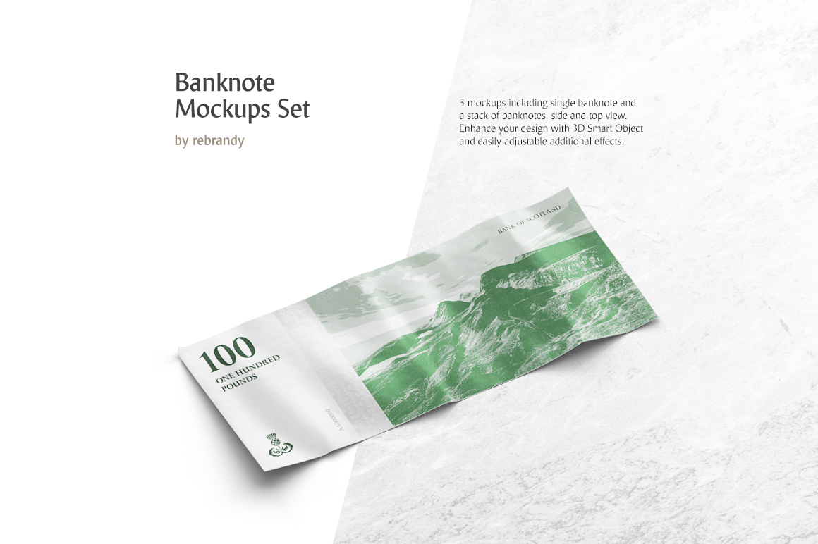 Banknote Mockups Set Banknote Mockups Set