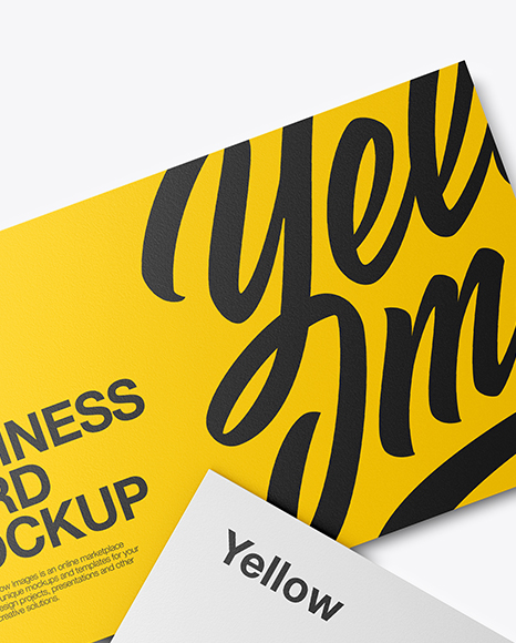 Three Business Cards Mockup