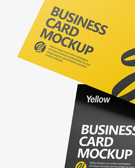 Two Business Cards Mockup