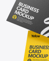 Two Textured Business Cards Mockup