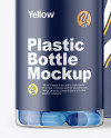 Clear Pills Bottle with Box Mockup