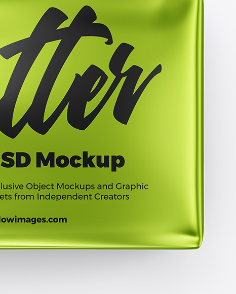 Metallic Butter Block Mockup