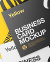 Three Business Cards Mockup