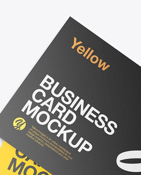 Five Business Cards Mockup