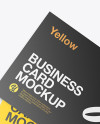 Five Business Cards Mockup