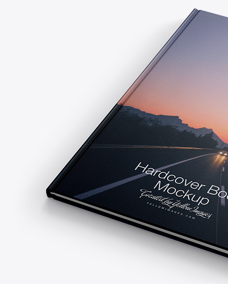 Hardcover Book w/ Textured Cover Mockup