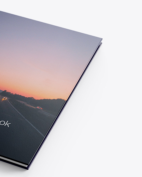 Hardcover Book w/ Textured Cover Mockup