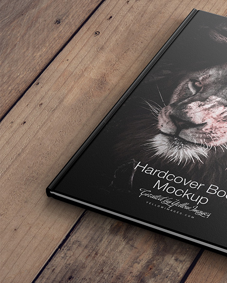 Hardcover Book w/ Textured Cover Mockup