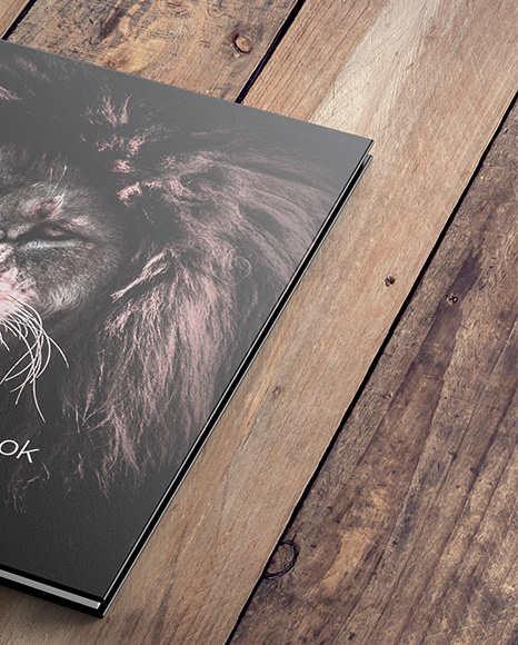 Hardcover Book w/ Textured Cover Mockup