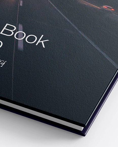 Hardcover Book w/ Textured Cover Mockup