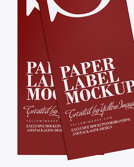 Two Glossy Labels Mockup