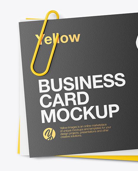 Three Business Cards Mockup