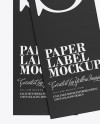 Two Matte Labels Mockup