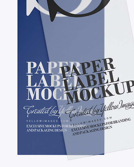 Glossy Label w/ Frosted Label Mockup