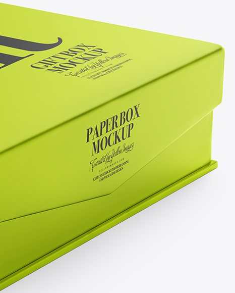 Metallized Paper Box Mockup