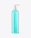 Clear Cosmetic Bottle with Pump Mockup