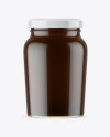 Clear Glass Honey Jar Mockup