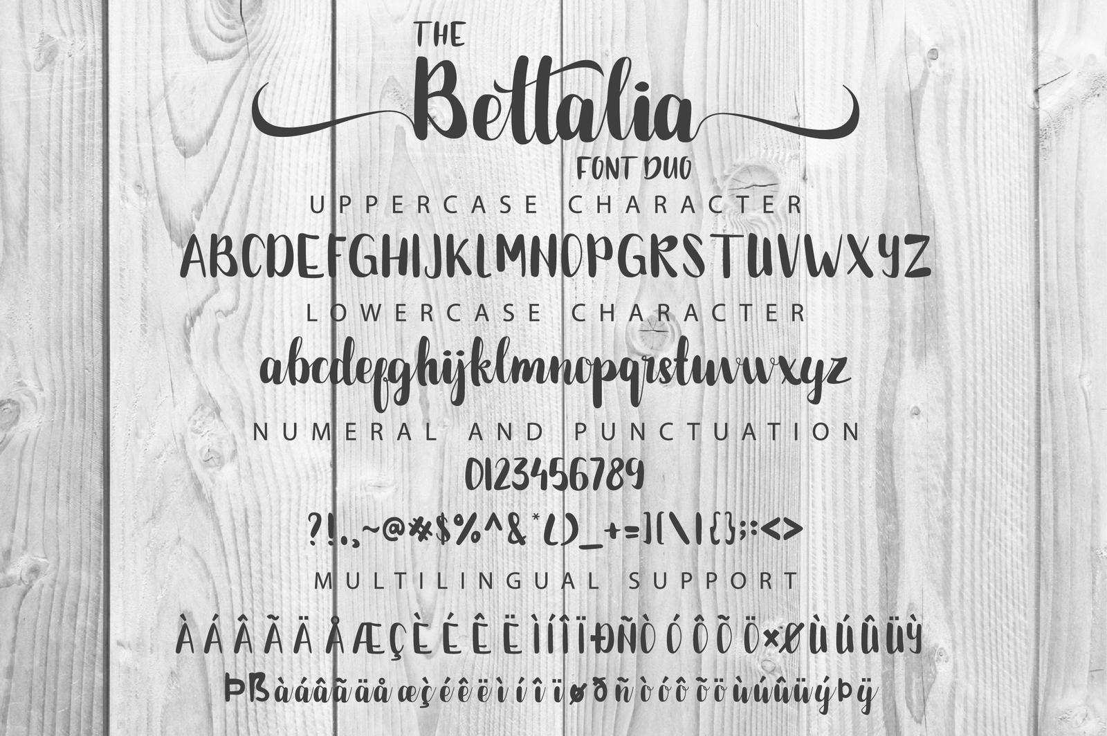 The Bettalia Font Duo The Bettalia Font Duo